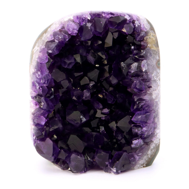 アメジスト クラスター 側面磨き 紫水晶 置き物 原石 ウルグアイ産 天然石 AAA 1点物 2月 誕生石