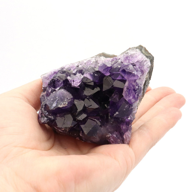 アメジスト クラスター 底切り AAA＋ 紫水晶 置き物 原石 ウルグアイ産 天然石 1点物 2月 誕生石