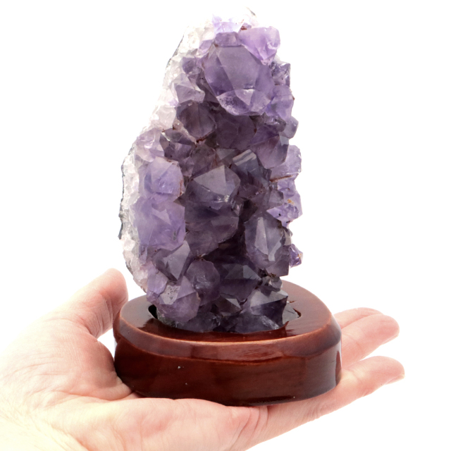 アメジスト クラスター 原石 1点物 台付き ブラジル産 Amethyst 天然石 紫水晶 置き物 置物 2月 誕生石 癒し グッズ