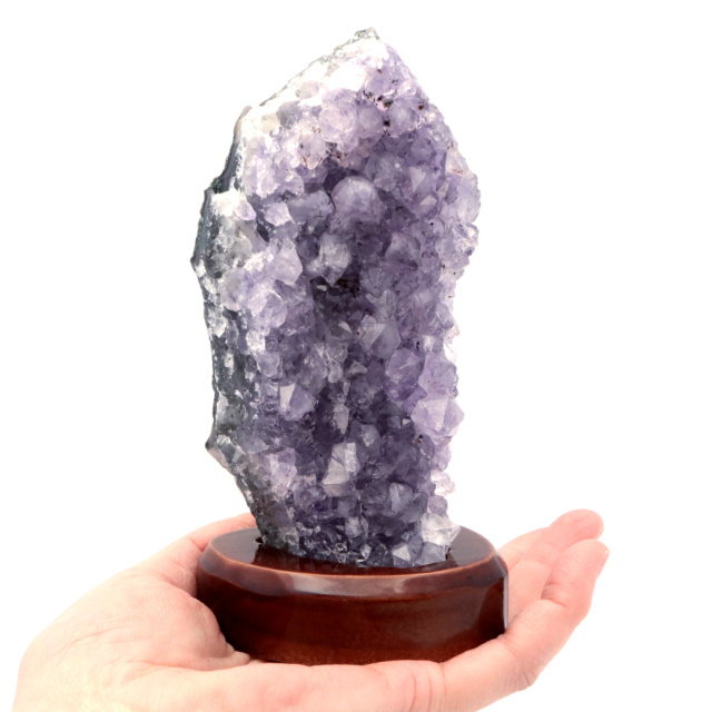 アメジスト クラスター 原石 1点物 台付き ブラジル産 Amethyst 天然石 紫水晶 置き物 置物 2月 誕生石 癒し グッズ