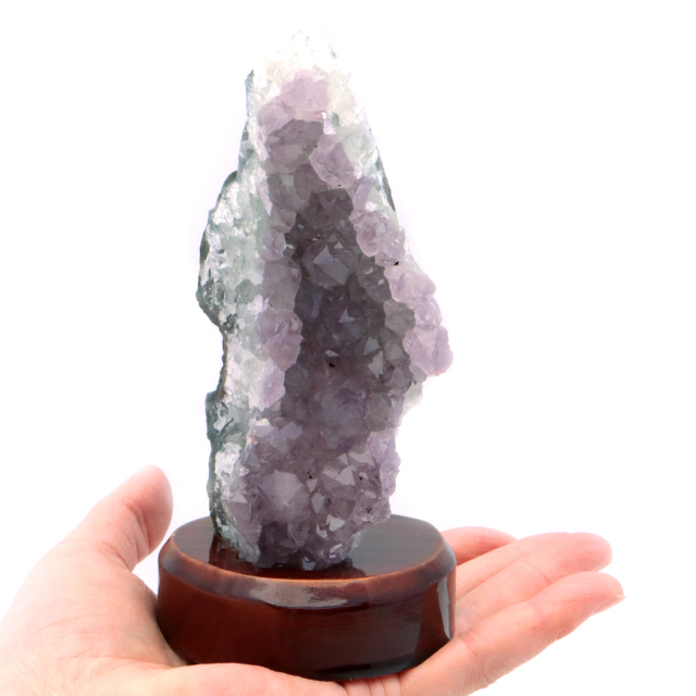 アメジスト クラスター 原石 1点物 台付き ブラジル産 Amethyst 天然石 紫水晶 置き物 置物 2月 誕生石 癒し グッズ