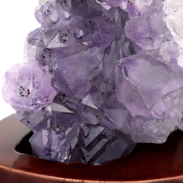 送料込み 神聖 紫水晶 塊 台付 送料込み 神聖 紫水晶 塊 台付