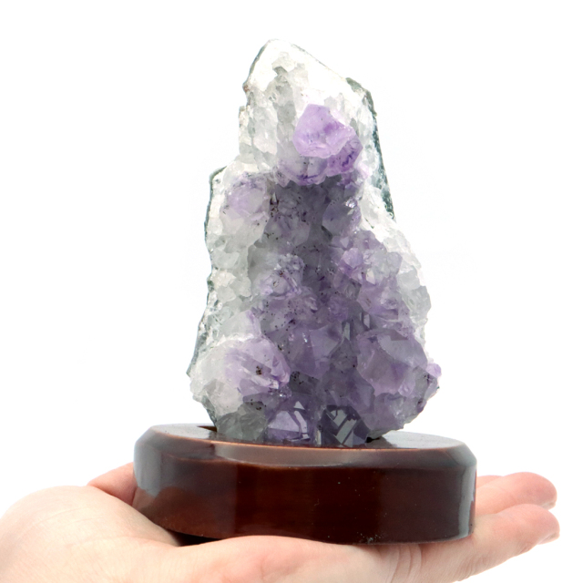 アメジスト クラスター 原石 1点物 台付き ブラジル産 Amethyst 天然石 紫水晶 置き物 置物 2月 誕生石 癒し グッズ