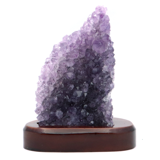 アメジスト クラスター 原石 1点物 台付き ブラジル産 Amethyst 天然石 紫水晶 置き物 置物 2月 誕生石 癒し グッズ