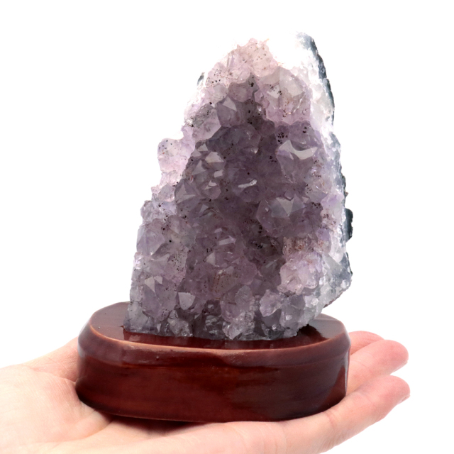 アメジスト クラスター 原石 1点物 台付き ブラジル産 Amethyst 天然石 紫水晶 置き物 置物 2月 誕生石 癒し グッズ