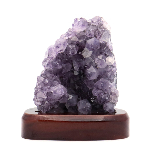 アメジスト クラスター 原石 1点物 台付き ブラジル産 Amethyst 天然石 紫水晶 置き物 置物 2月 誕生石 癒し グッズ