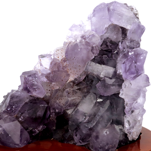 送料込み 神聖 紫水晶 塊 台付