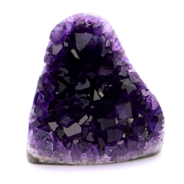 アメジスト クラスター 側面磨き 紫水晶 置き物 原石 ウルグアイ産 天然石 AAA 1点物 2月 誕生石