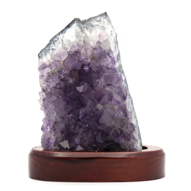 アメジスト クラスター 原石 1点物 台付き ブラジル産 Amethyst 天然石 紫水晶 置き物 置物 2月 誕生石 癒し グッズ