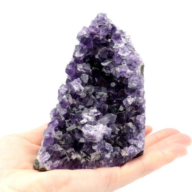 アメジスト クラスター 底切り AAA ドゥルーザ 紫水晶 置き物 原石 ウルグアイ産 天然石 1点物 2月 誕生石 天然石 amethyst