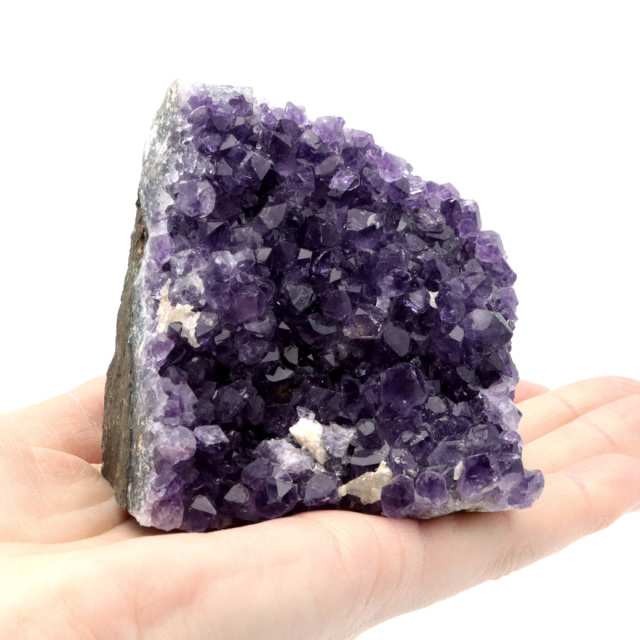 アメジスト クラスター 底切り AAA ドゥルーザ 紫水晶 置き物 原石 ウルグアイ産 天然石 1点物 2月 誕生石 天然石 amethyst