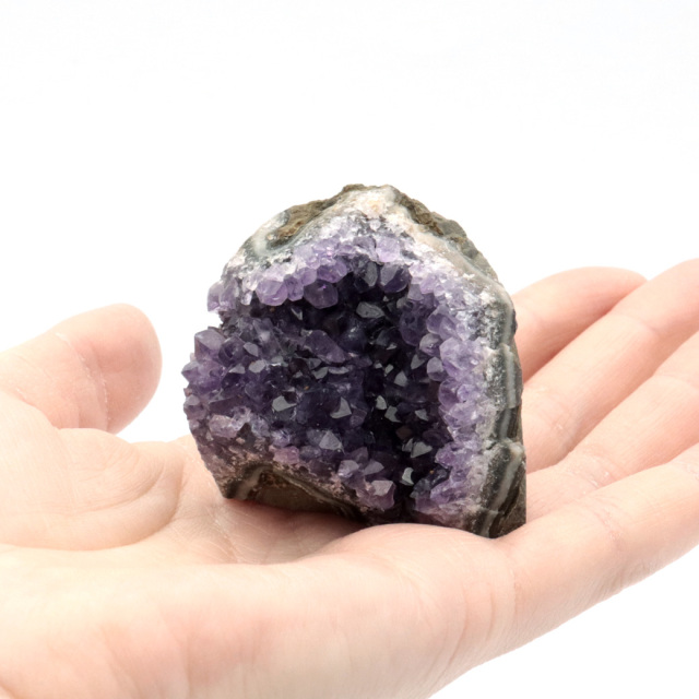 アメジスト クラスター 底切り AAA ドゥルーザ 紫水晶 置き物 原石 ウルグアイ産 天然石 1点物 2月 誕生石 天然石 amethyst