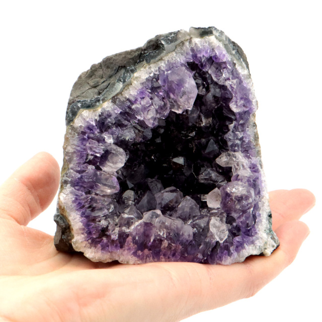 アメジスト クラスター 底切り AAA ドゥルーザ 紫水晶 置き物 原石 ウルグアイ産 天然石 1点物 2月 誕生石 天然石 amethyst