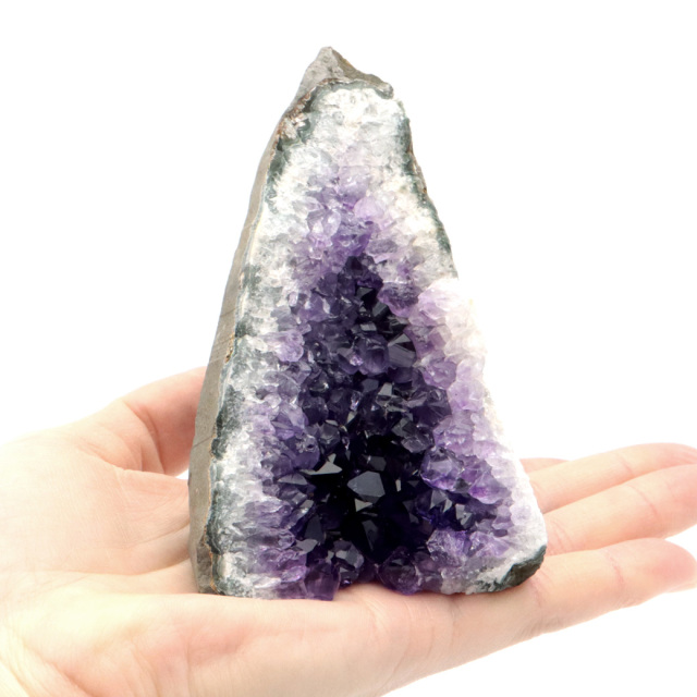 アメジスト クラスター 底切り AAA ドゥルーザ 紫水晶 置き物 原石 ウルグアイ産 天然石 1点物 2月 誕生石 天然石 amethyst