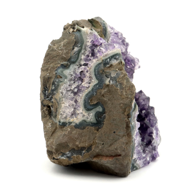 アメジスト クラスター 底切り AAA ドゥルーザ 紫水晶 置き物 原石 ウルグアイ産 天然石 1点物 2月 誕生石 天然石 amethyst