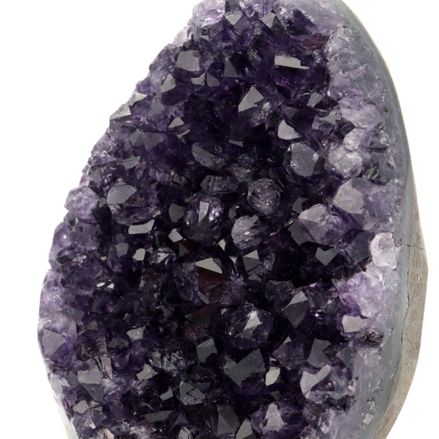 アメジスト クラスター 側面磨き AAA ドゥルーザ 紫水晶 置き物 原石 ウルグアイ産 天然石 1点物 2月 誕生石