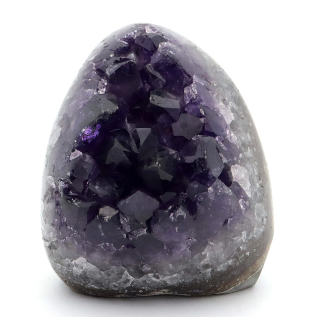 アメジスト クラスター 側面磨き AAA ドゥルーザ 紫水晶 置き物 原石 ウルグアイ産 天然石 1点物 2月 誕生石