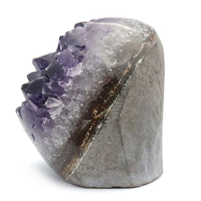 アメジスト クラスター 側面磨き AAA ドゥルーザ 紫水晶 置き物 原石 ウルグアイ産 天然石 1点物 2月 誕生石