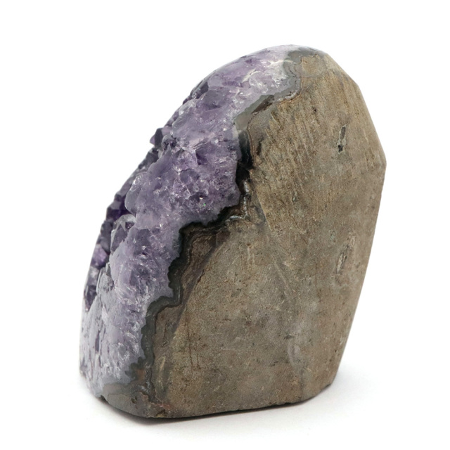アメジスト クラスター 側面磨き AAA ドゥルーザ 紫水晶 置き物 原石 ウルグアイ産 天然石 1点物 2月 誕生石