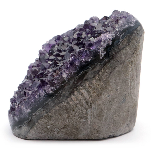 アメジスト クラスター 側面磨き AAA ドゥルーザ 紫水晶 置き物 原石 ウルグアイ産 天然石 1点物 2月 誕生石 天然石 amethyst