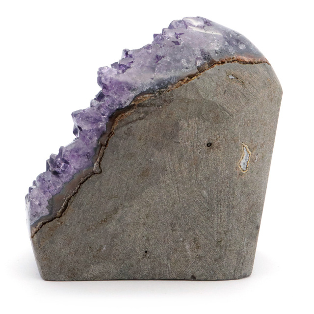 アメジスト クラスター 側面磨き AAA ドゥルーザ 紫水晶 置き物 原石 ウルグアイ産 天然石 1点物 2月 誕生石 天然石 amethyst
