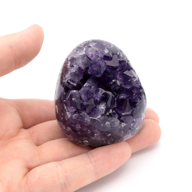アメジスト クラスター 側面磨き AAA ドゥルーザ 紫水晶 置き物 原石 ウルグアイ産 天然石 1点物 2月 誕生石 天然石 amethyst