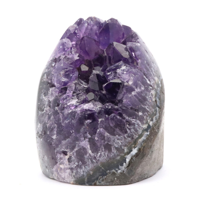 アメジスト クラスター 側面磨き AAA ドゥルーザ 紫水晶 置き物 原石 ウルグアイ産 天然石 1点物 2月 誕生石 天然石 amethyst