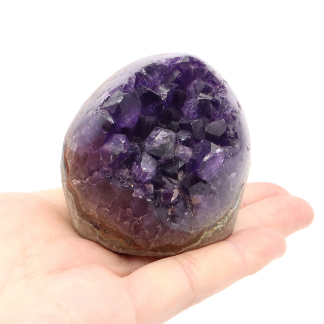 アメジスト クラスター 側面磨き AAA ドゥルーザ 紫水晶 置き物 原石 ウルグアイ産 天然石 1点物 2月 誕生石 天然石 amethyst