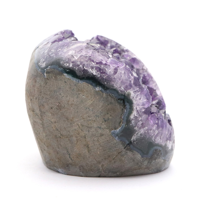 アメジスト クラスター 側面磨き AAA ドゥルーザ 紫水晶 置き物 原石 ウルグアイ産 天然石 1点物 2月 誕生石 天然石 amethyst
