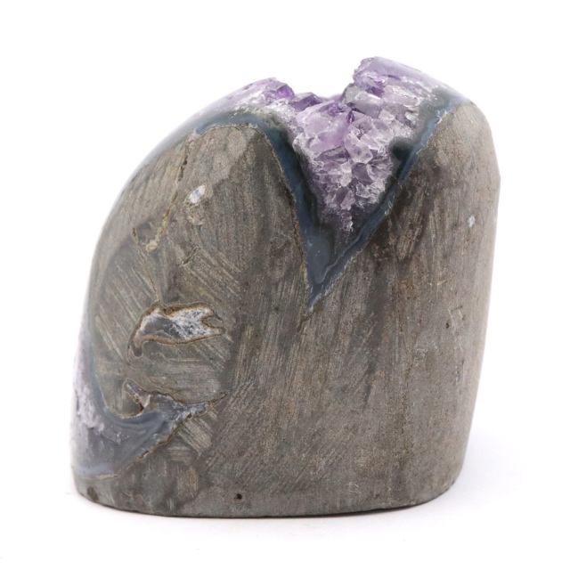 アメジスト クラスター 側面磨き AAA ドゥルーザ 紫水晶 置き物 原石 ウルグアイ産 天然石 1点物 2月 誕生石 天然石 amethyst