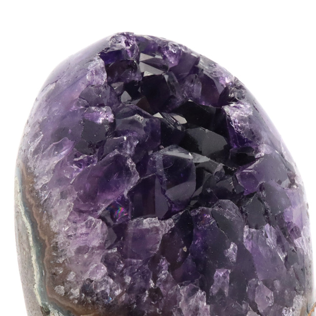 アメジスト クラスター 側面磨き AAA ドゥルーザ 紫水晶 置き物 原石 ウルグアイ産 天然石 1点物 2月 誕生石 天然石 amethyst