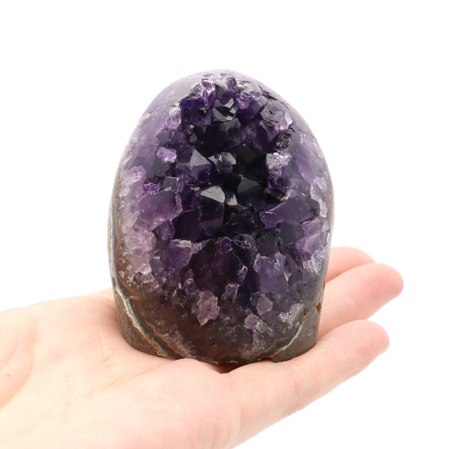 アメジスト クラスター 側面磨き AAA ドゥルーザ 紫水晶 置き物 原石 ウルグアイ産 天然石 1点物 2月 誕生石 天然石 amethyst