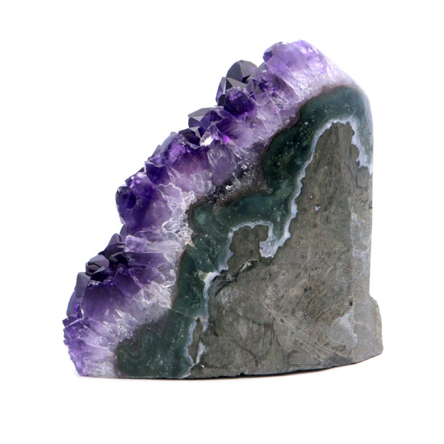 アメジスト クラスター 側面磨き 紫水晶 置き物 原石 ウルグアイ産 天然石 AAA 1点物 2月 誕生石
