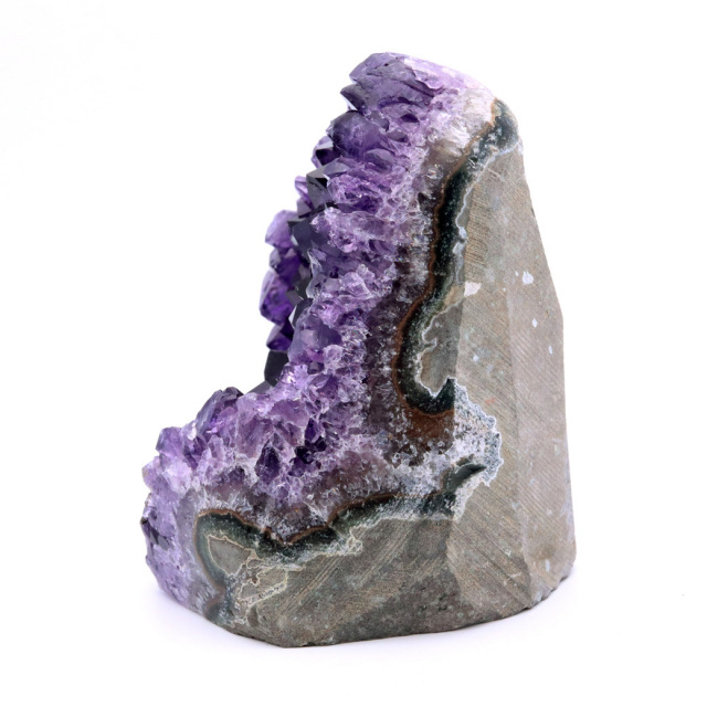アメジスト クラスター 側面磨き 紫水晶 置き物 原石 ウルグアイ産 天然石 AAA 1点物 2月 誕生石