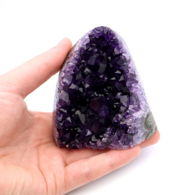 アメジスト クラスター 側面磨き 紫水晶 置き物 原石 ウルグアイ産 天然石 AAA 1点物 2月 誕生石