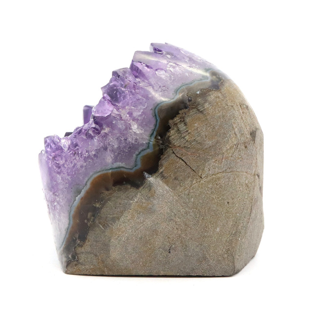 アメジスト クラスター 側面磨き AAA ドゥルーザ 紫水晶 置き物 原石 ウルグアイ産 天然石 1点物 2月 誕生石 天然石 amethyst