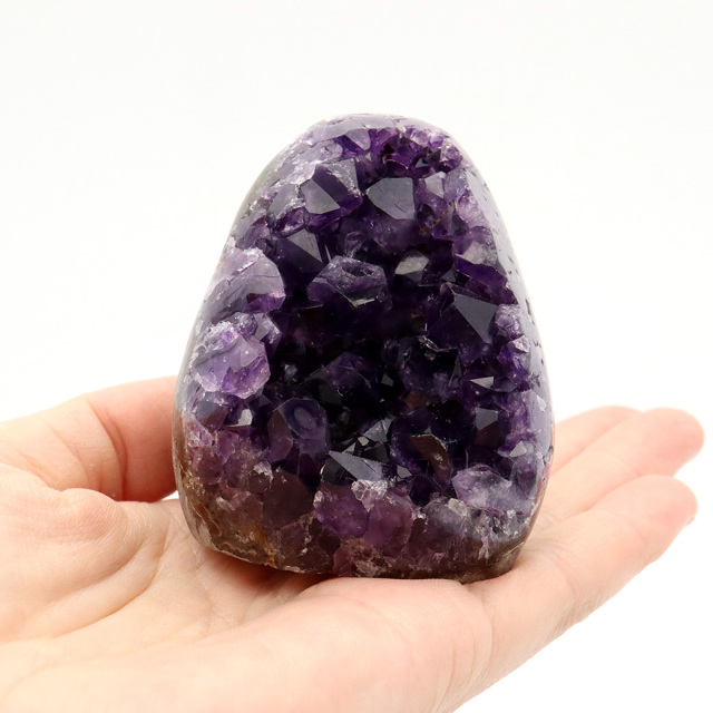 アメジスト クラスター 側面磨き AAA ドゥルーザ 紫水晶 置き物 原石 ウルグアイ産 天然石 1点物 2月 誕生石 天然石 amethyst