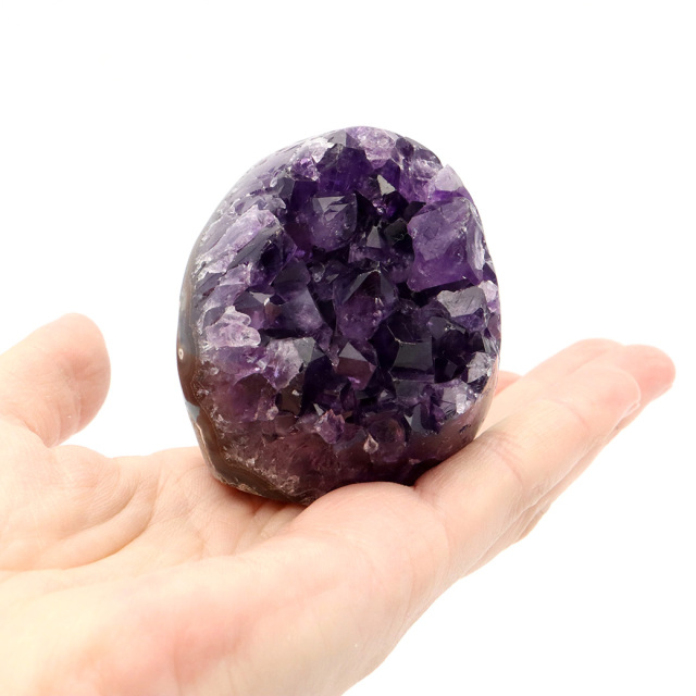 アメジスト クラスター 側面磨き AAA ドゥルーザ 紫水晶 置き物 原石 ウルグアイ産 天然石 1点物 2月 誕生石 天然石 amethyst