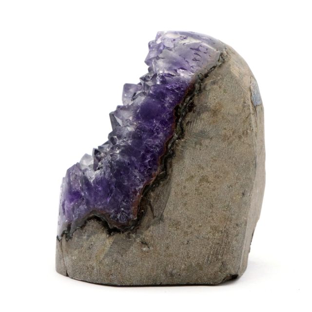 アメジスト クラスター 側面磨き AAA ドゥルーザ 紫水晶 置き物 原石 ウルグアイ産 天然石 1点物 2月 誕生石 天然石