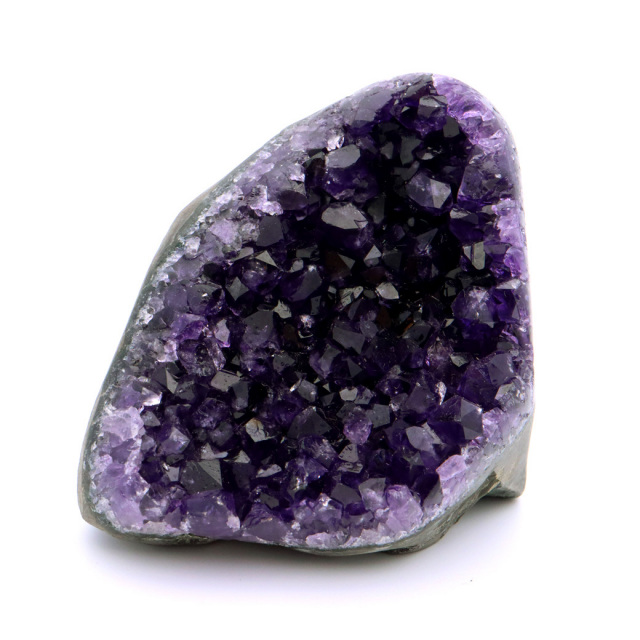 アメジスト クラスター 側面磨き 紫水晶 置き物 原石 ウルグアイ産 天然石 AAA 1点物 2月 誕生石