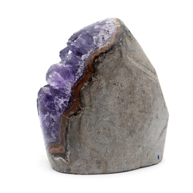 アメジスト クラスター 側面磨き AAA ドゥルーザ 紫水晶 置き物 原石 ウルグアイ産 天然石 1点物 2月 誕生石 天然石