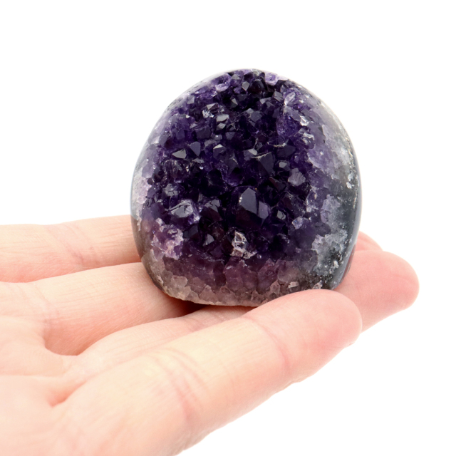 アメジスト クラスター 側面磨き AAA ドゥルーザ 紫水晶 置き物 原石 ウルグアイ産 天然石 1点物 2月 誕生石 天然石
