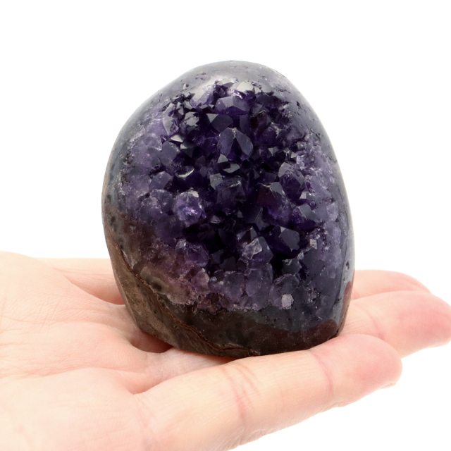 アメジスト クラスター 側面磨き AAA ドゥルーザ 紫水晶 置き物 原石 ウルグアイ産 天然石 1点物 2月 誕生石 天然石