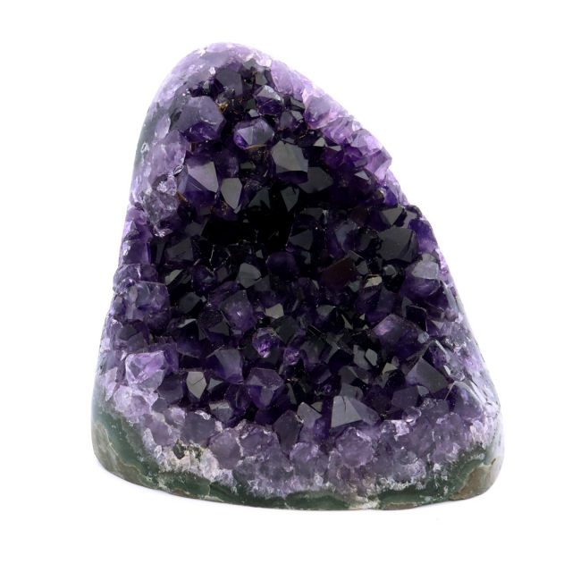 アメジスト クラスター 側面磨き 紫水晶 置き物 原石 ウルグアイ産 天然石 AAA 1点物 2月 誕生石