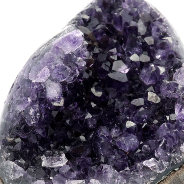 アメジスト クラスター 側面磨き AAA ドゥルーザ 紫水晶 置き物 原石 ウルグアイ産 天然石 1点物 2月 誕生石 天然石