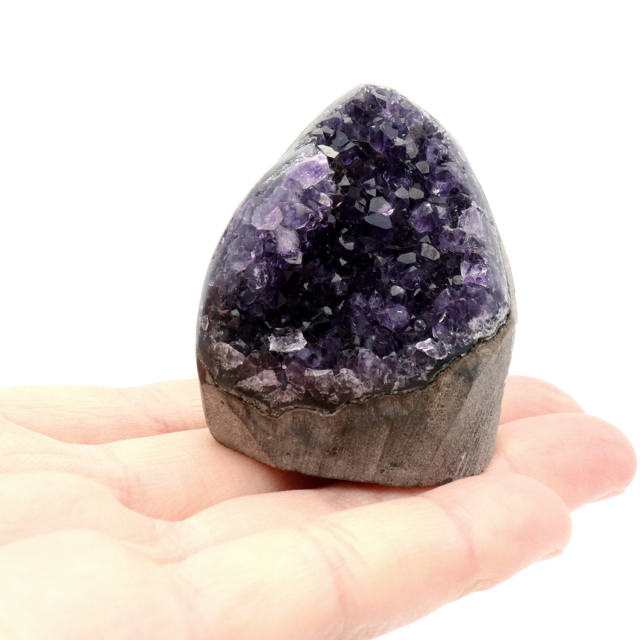 アメジスト クラスター 側面磨き AAA ドゥルーザ 紫水晶 置き物 原石 ウルグアイ産 天然石 1点物 2月 誕生石 天然石