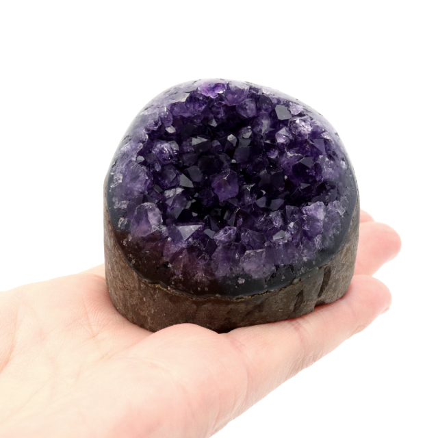 アメジスト クラスター 側面磨き AAA ドゥルーザ 紫水晶 置き物 原石 ウルグアイ産 天然石 1点物 2月 誕生石 天然石