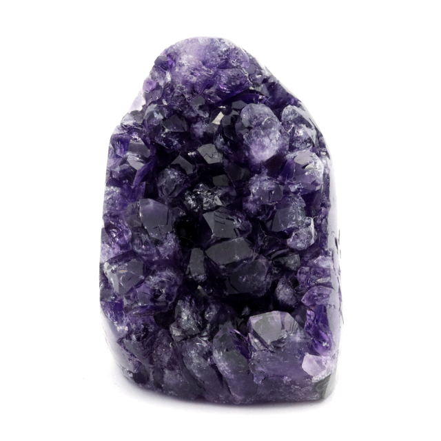 アメジスト クラスター 側面磨き AAA ドゥルーザ 紫水晶 置き物 原石 ウルグアイ産 天然石 1点物 2月 誕生石 天然石