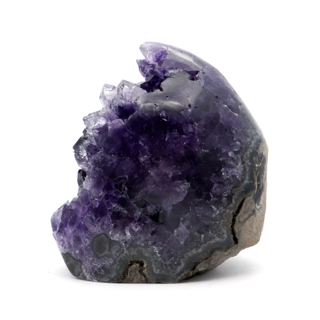 アメジスト クラスター 側面磨き AAA ドゥルーザ 紫水晶 置き物 原石 ウルグアイ産 天然石 1点物 2月 誕生石 天然石