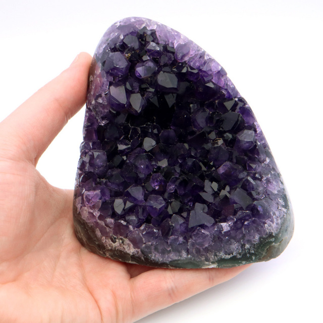 アメジスト クラスター 側面磨き 紫水晶 置き物 原石 ウルグアイ産 天然石 AAA 1点物 2月 誕生石